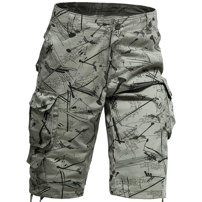 Men's Cotton Cargo Pants for Beach Casual Work Straight-Leg - Model: 910783583036 - 图片 4