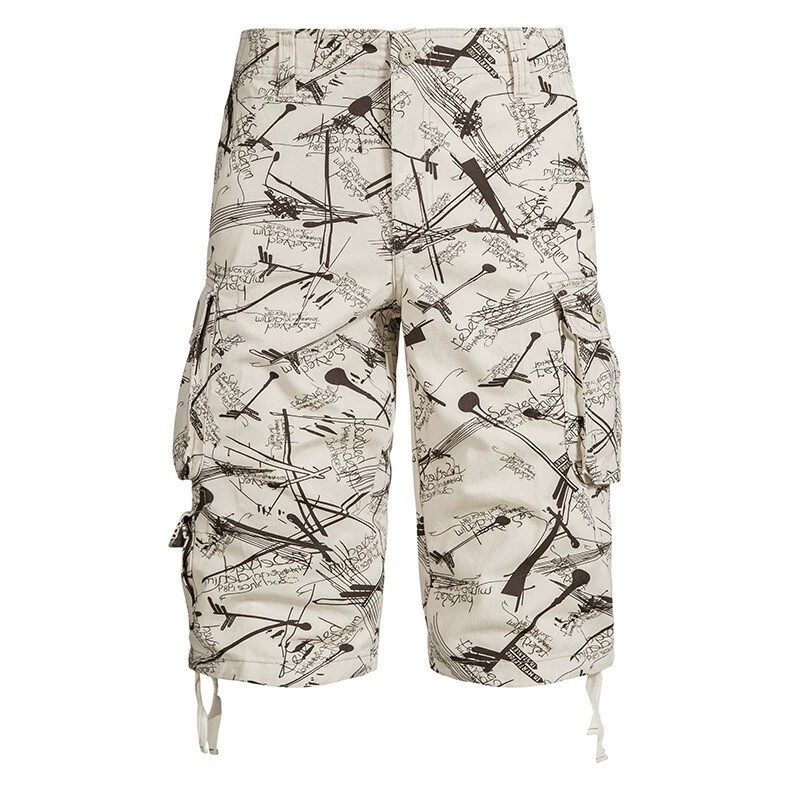 Men's Cotton Cargo Pants for Beach Casual Work Straight-Leg - Model: 910783583036 - 图片 5