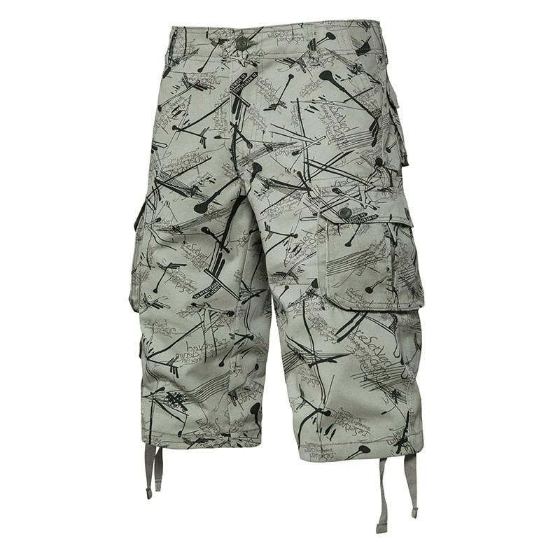 Men's Cotton Cargo Pants for Beach Casual Work Straight-Leg - Model: 910783583036 - 图片 6