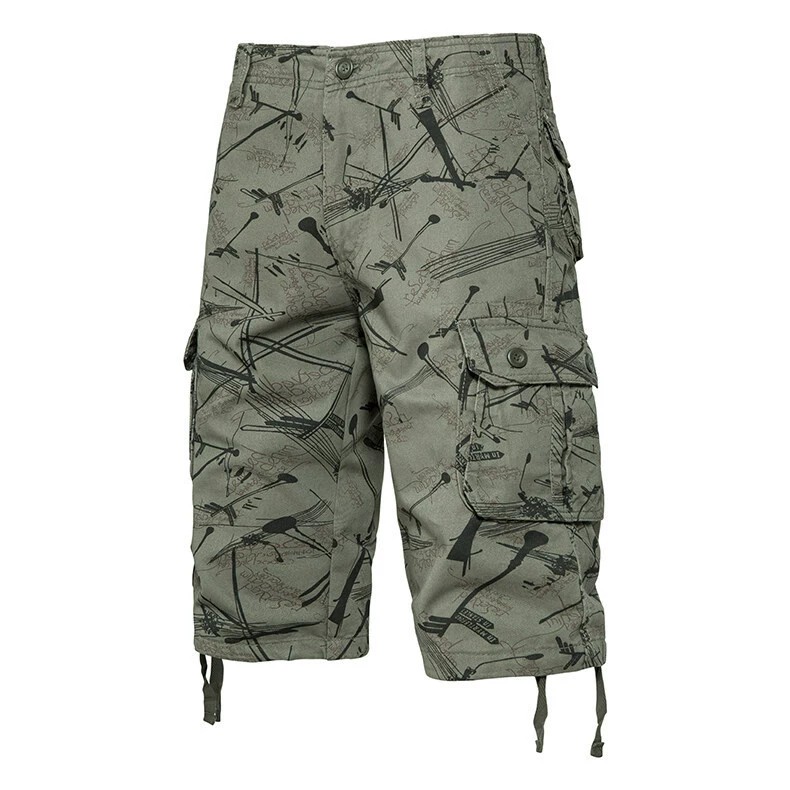 Men's Cotton Cargo Pants for Beach Casual Work Straight-Leg - Model: 910783583036 - 图片 7