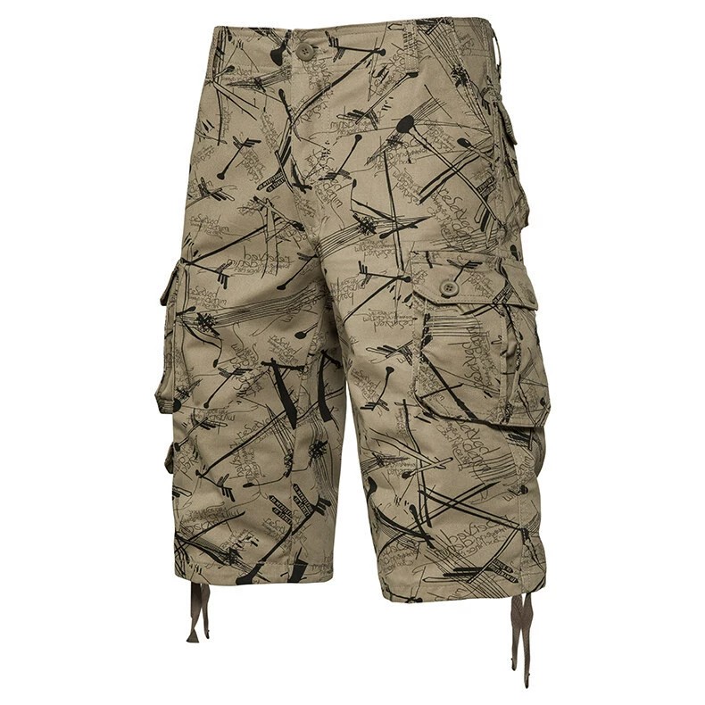 Men's Cotton Cargo Pants for Beach Casual Work Straight-Leg - Model: 910783583036 - 图片 8
