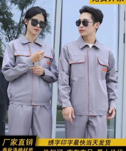 Factory Workshop Work Uniform Set for Auto Repair Dirt-Resistant - Model: 908236340172