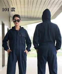 Reflective Denim Coverall for Welding Spray Painting Auto Mechanic Workwear - Model: 956030231298