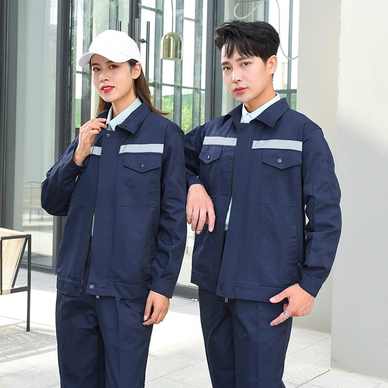 Reflective Workwear Set for Factory Workshop, Dirt-Resistant, Long-Sleeve - Model: 897668345782 - 图片 6
