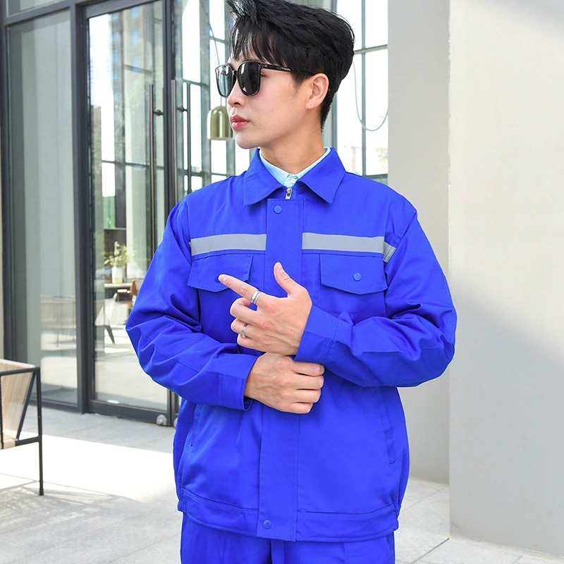 Reflective Workwear Set for Factory Workshop, Dirt-Resistant, Long-Sleeve - Model: 897668345782 - 图片 7