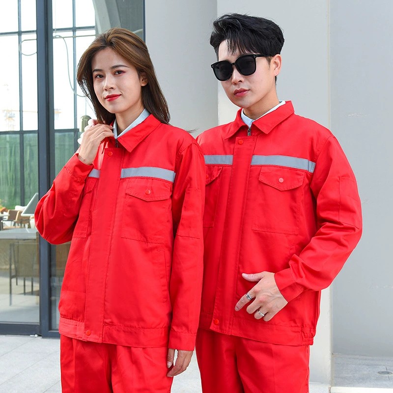 Reflective Workwear Set for Factory Workshop, Dirt-Resistant, Long-Sleeve - Model: 897668345782 - 图片 8