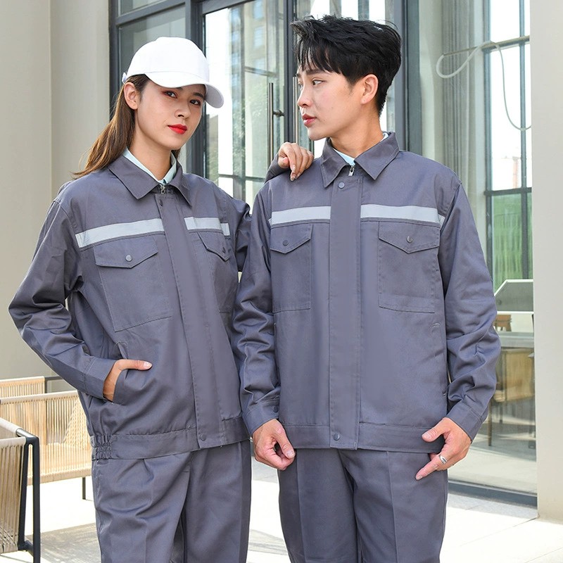 Reflective Workwear Set for Factory Workshop, Dirt-Resistant, Long-Sleeve - Model: 897668345782 - 图片 9
