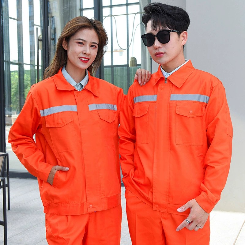 Reflective Workwear Set for Factory Workshop, Dirt-Resistant, Long-Sleeve - Model: 897668345782 - 图片 10