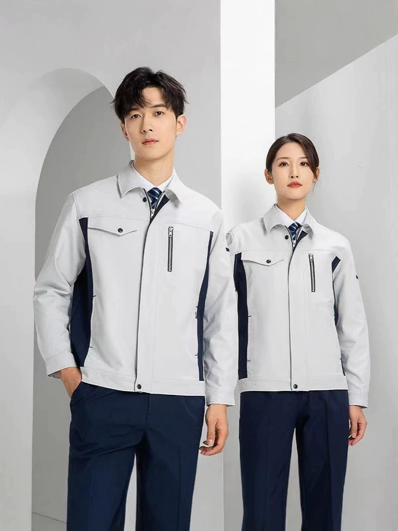 Auto Repair Coverall with Reflective Trim for Gas Station - Model: 869061806451