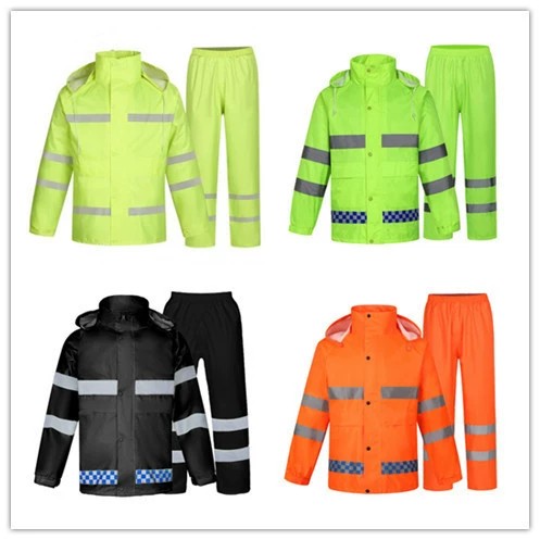 Motorcycle Rain Suit for Outdoor Riding with High-Vis Reflective Strips - Model: 855778511530 - 图片 4