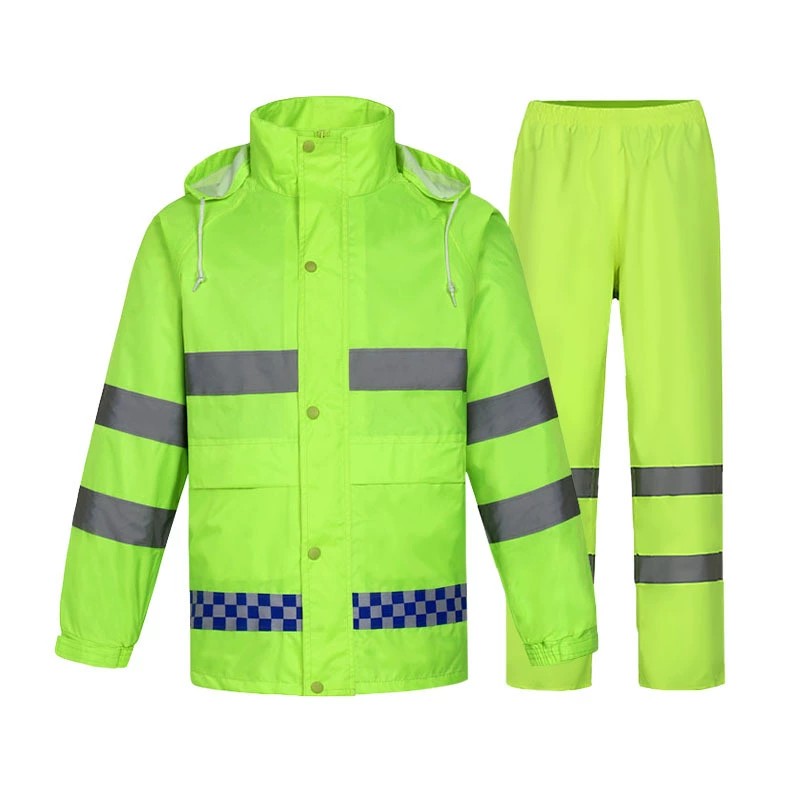 Motorcycle Rain Suit for Outdoor Riding with High-Vis Reflective Strips - Model: 855778511530 - 图片 5