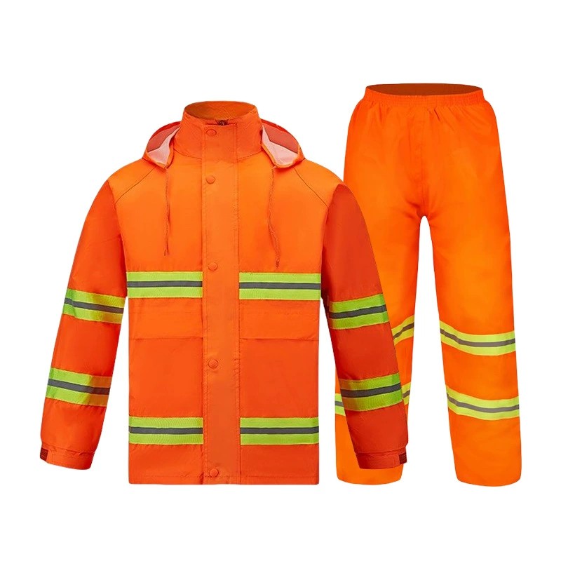 Reflective Rain Gear Set for Traffic Enforcement and Outdoor Work - Model: 878966102085 - 图片 5