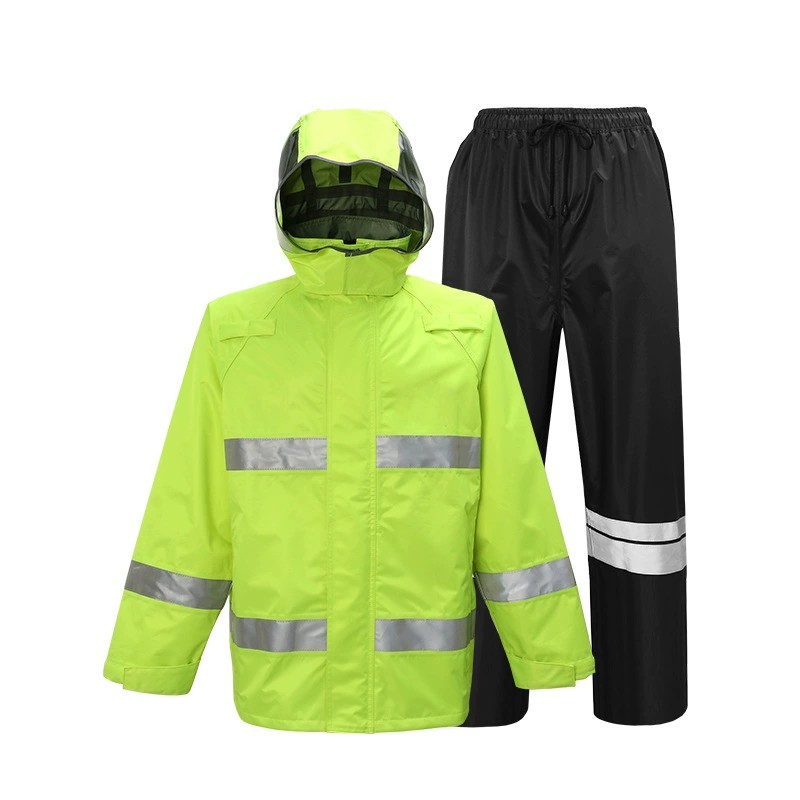 Waterproof Rain Suit with Reflective Strips for Traffic Police & Cyclists - Model: 941055197425 - 图片 5