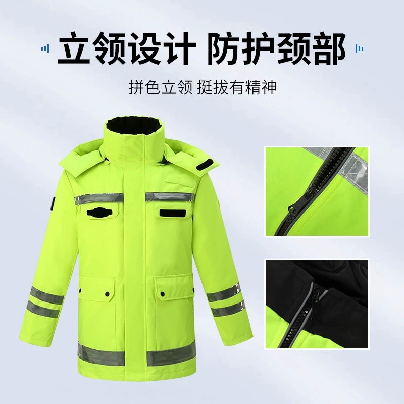 Safety Warning Padded Coat for Night Work with Reflective Trim - Model: 846746555514 - 图片 3
