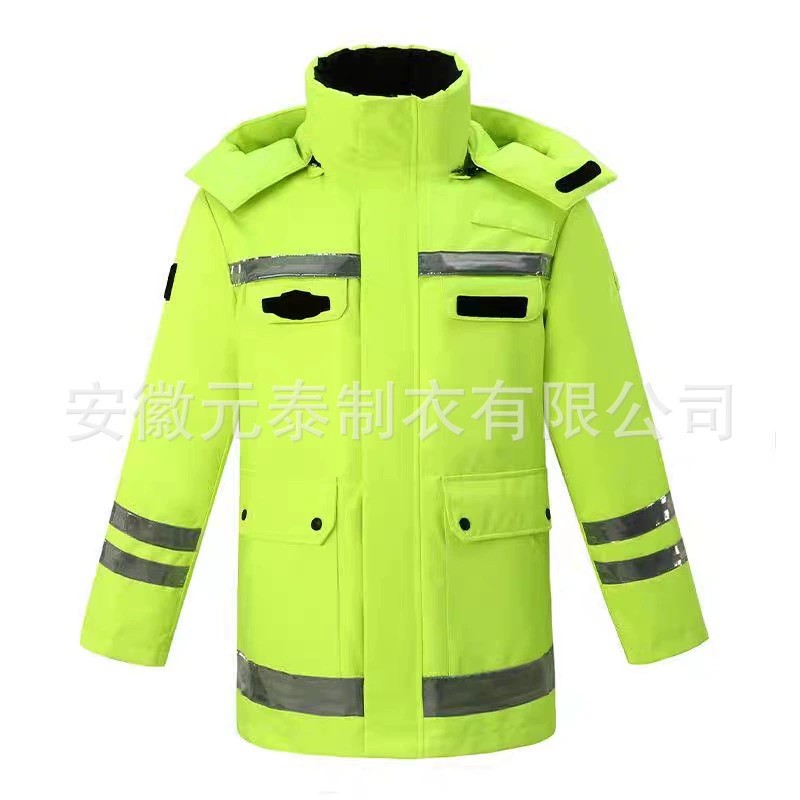 Safety Warning Padded Coat for Night Work with Reflective Trim - Model: 846746555514 - 图片 6