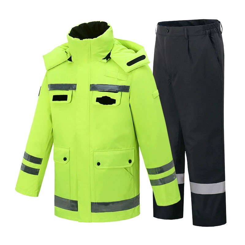 Safety Warning Padded Coat for Night Work with Reflective Trim - Model: 846746555514 - 图片 8