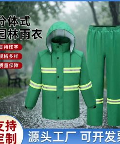 Reflective Raincoat for Construction Site Workers with Anti-Storm Design - Model: 1048004247830