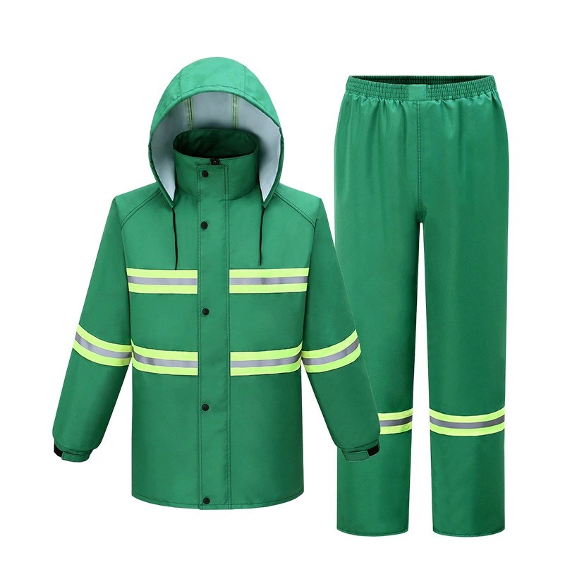 Reflective Raincoat for Construction Site Workers with Anti-Storm Design - Model: 1048004247830 - 图片 6