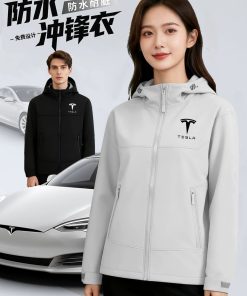Outdoor Workwear Jacket with Hood for Rainy Windy Days - Model: 1035596773146