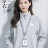 Corporate Employee Uniform Windbreaker Jacket for Outdoor Work with Custom Print - Model: 1027041874812