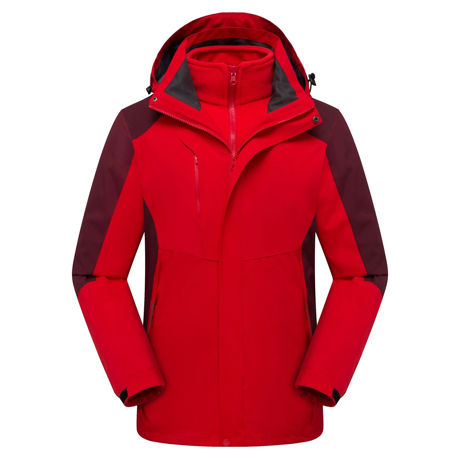 3-in-1 Outdoor Jacket for Hiking with Detachable Hood Windproof - Model: 1029727060960 - 图片 8