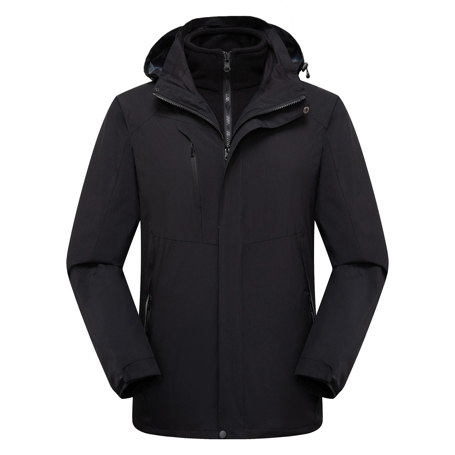 3-in-1 Outdoor Jacket for Hiking with Detachable Hood Windproof - Model: 1029727060960 - 图片 10