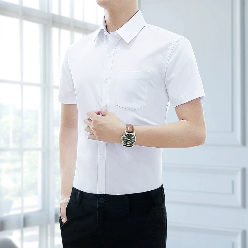 Men's White Shirt for Business Work with Plus Size - Model: 1070013182248 - 图片 6