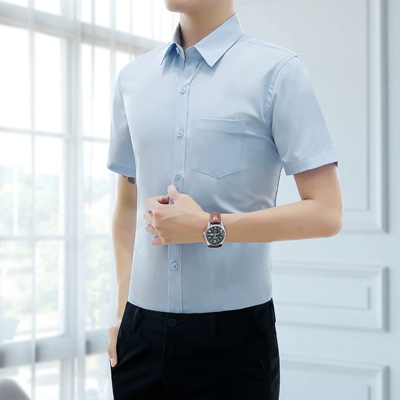 Men's White Shirt for Business Work with Plus Size - Model: 1070013182248 - 图片 7