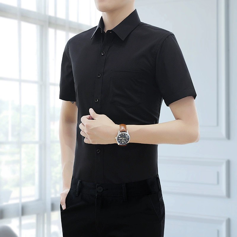 Men's White Shirt for Business Work with Plus Size - Model: 1070013182248 - 图片 9