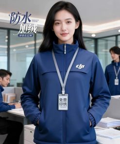 Autumn Winter Warm Work Jacket with Printed Logo for Workwear - Model: 1066202234712