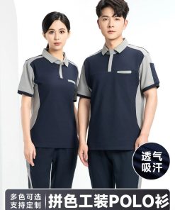 Uniform Polo Shirt Set for Auto Repair, Beauty, and Logistics with Custom Logo - Model: 963741804124