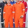 Men's Cotton Overalls for Shipyard Work with Reflective Stripe - Model: 825847449508