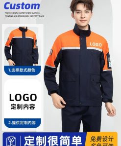 Alternative view of Anti-Static Workwear for Gas Station Chemical Plant with Mesh Fabric - Model: 956538546599