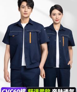 Summer Workwear for Factory Workshop Employees with Wear-Resistant Protection - Model: 944071763415