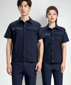 Alternative view of Bamboo Fiber Work Suit Set for Factory Workshop Anti-Static Quick-Dry - Model: 1052375978216