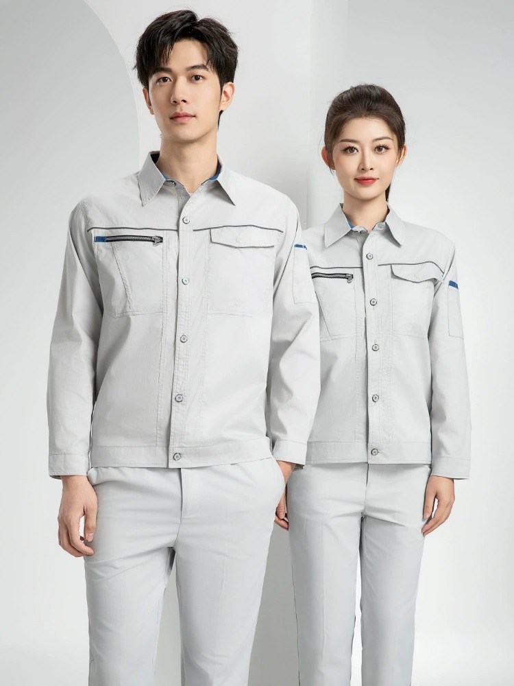 Bamboo Fiber Work Suit Set for Factory Workshop Anti-Static Quick-Dry - Model: 1052375978216 - 图片 3