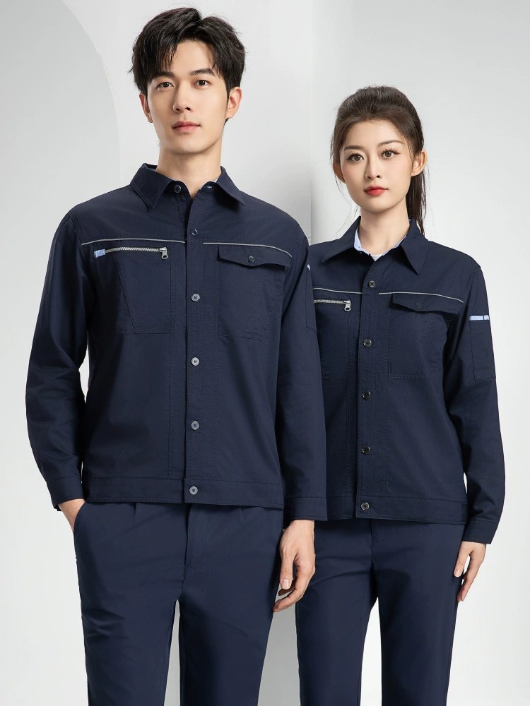 Bamboo Fiber Work Suit Set for Factory Workshop Anti-Static Quick-Dry - Model: 1052375978216 - 图片 4