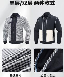 Alternative view of Construction Site Work Uniform for Men with Reflective Strip - Model: 973956335801