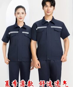 Reflective Workwear Set for Construction Site with Abrasion-Resistant Fabric - Model: 909580535402