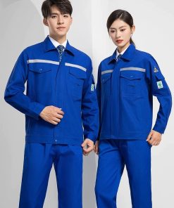 Alternative view of Anti-Static Workwear Set for Men Petrochemical Plant Flame-Retardant Cotton - Model: 901354146638