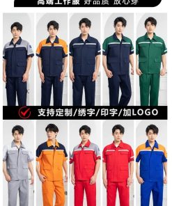 Alternative view of Thin Durable Work Shirt for Chemical Plant Gas Station Uniform - Model: 899529325224