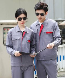 Alternative view of Men's Cotton Workwear Set for Factory Welding with Long Sleeves - Model: 899259505253