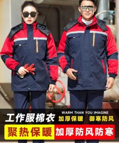 Alternative view of Men's Winter Work Jacket for Workshop Cold-Resistant Anti-Static - Model: 831259446009