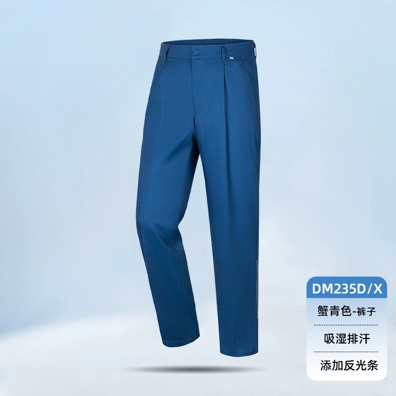 Men's Work Pants with Reflective Stripe for Summer Factory Workshop - Model: 857625056557 - 图片 9