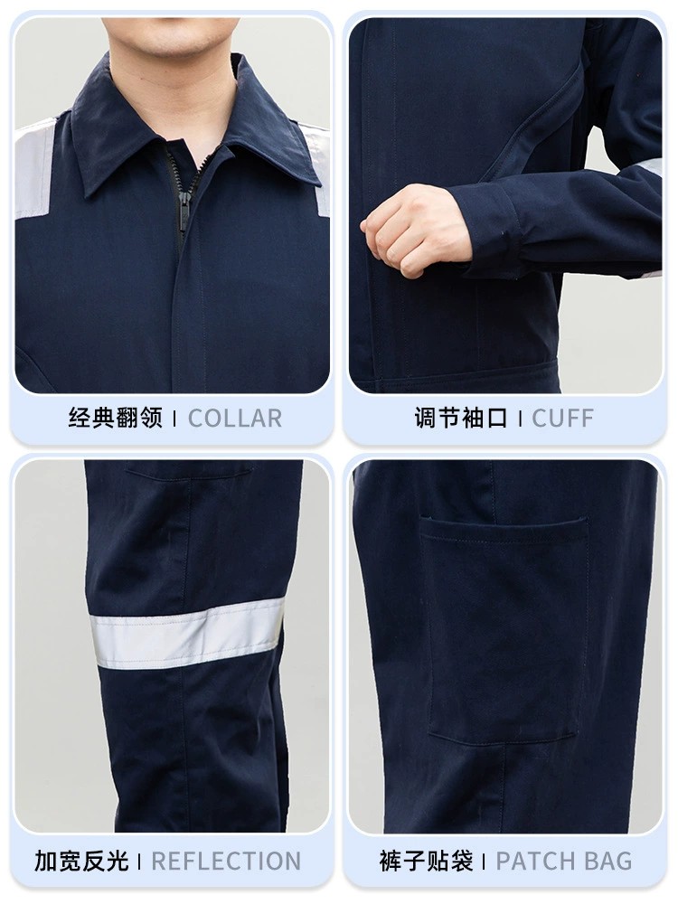 Mechanic Welder Shipyard Harbor Coverall with Reflective Stripe - Model: 831409663867 - 图片 3