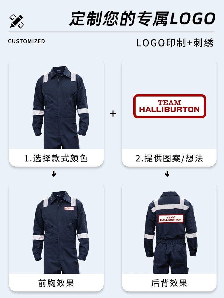 Mechanic Welder Shipyard Harbor Coverall with Reflective Stripe - Model: 831409663867 - 图片 4