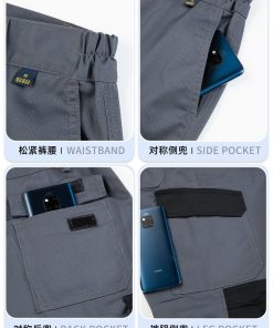 Alternative view of Men's Work Pants with Large Pockets for Auto Repair - Model: 866084333591