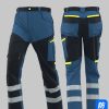 Durable Work Trousers with Multi-Pockets for Construction Workshops - Model: 956866940966
