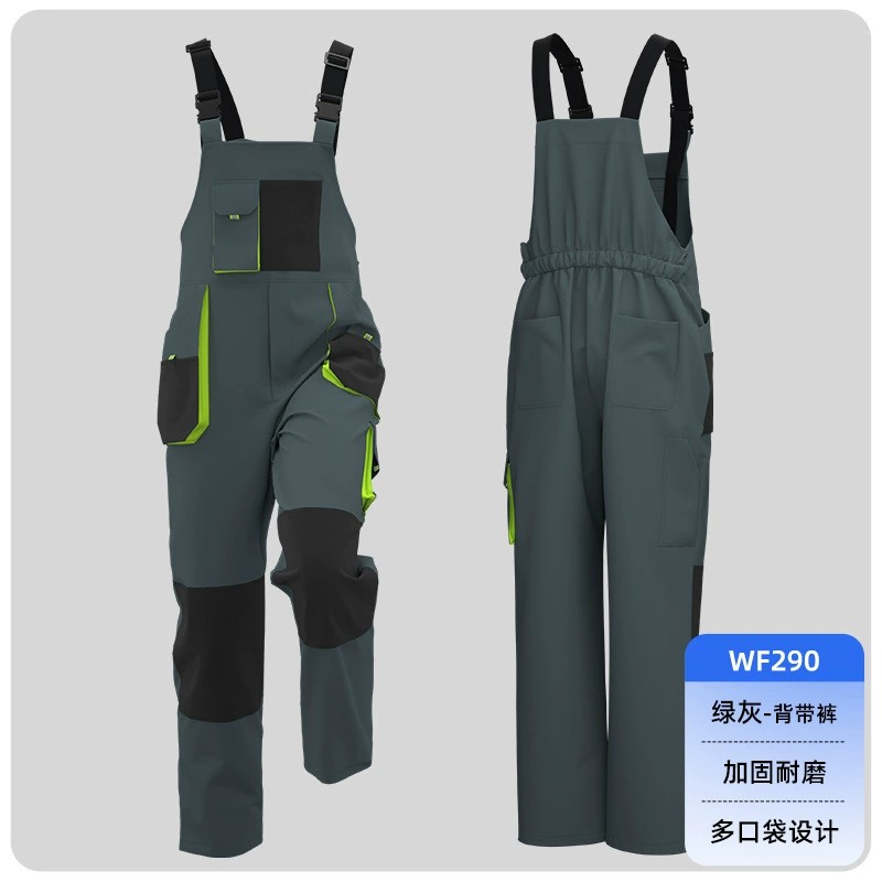 Industrial Bib Overalls for Factory Workers with Tool Pockets - Model: 830267692207 - 图片 6