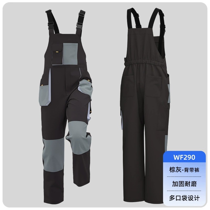 Industrial Bib Overalls for Factory Workers with Tool Pockets - Model: 830267692207 - 图片 8
